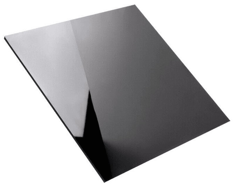 Glossy Black Plastic Surface