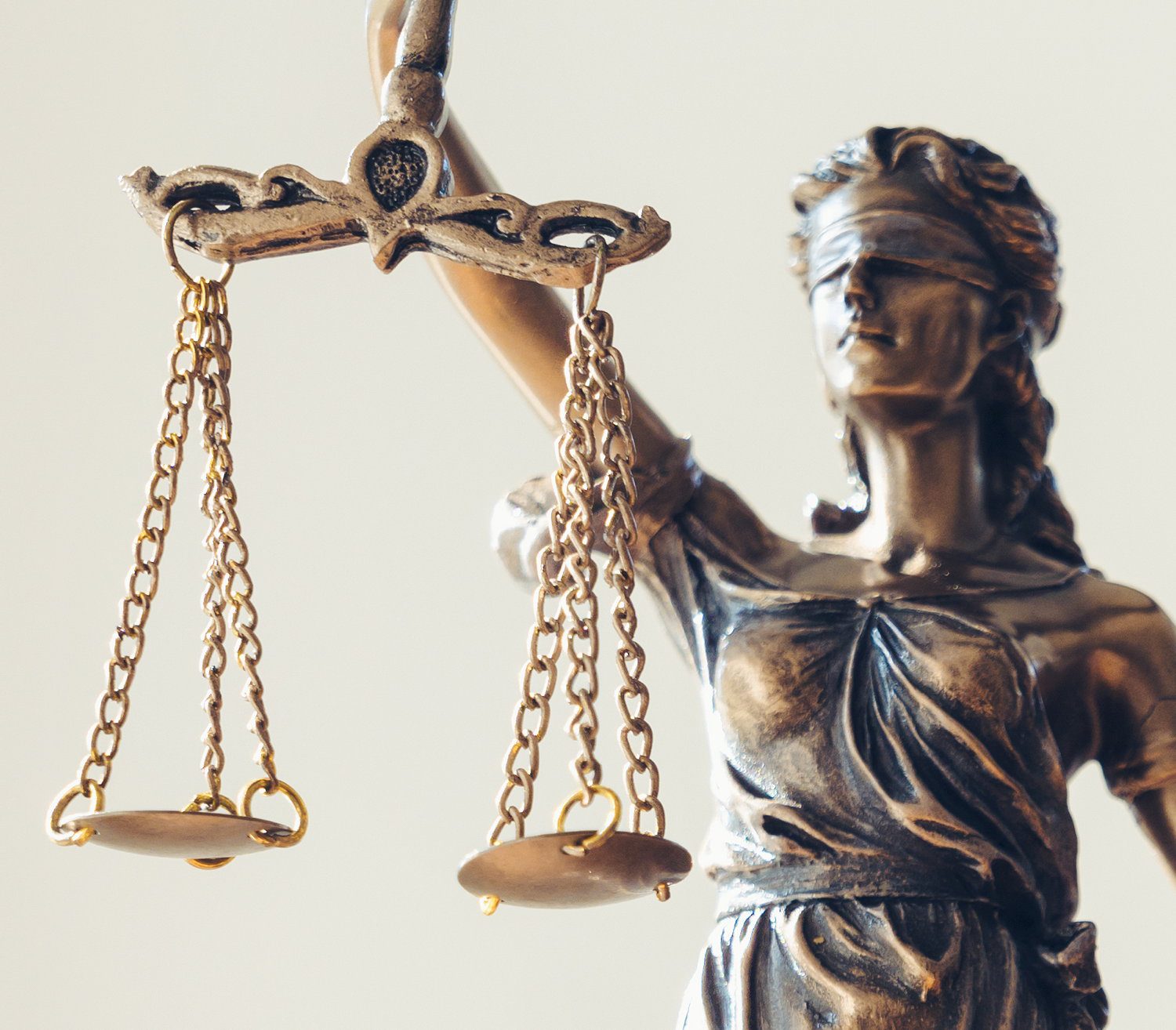 Lady Justice Holding Scales of Justice