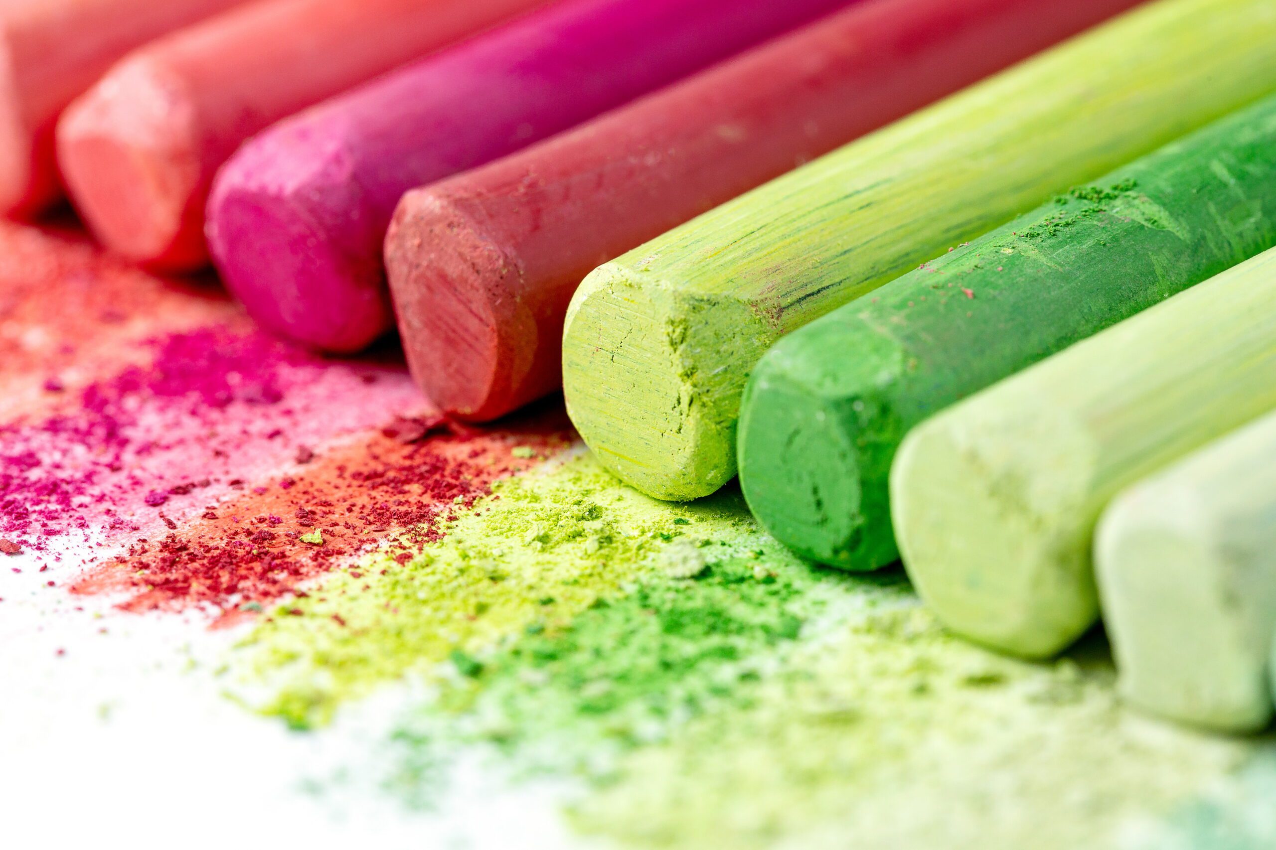 Calcium Carbonate Coloured Chalk Sticks
