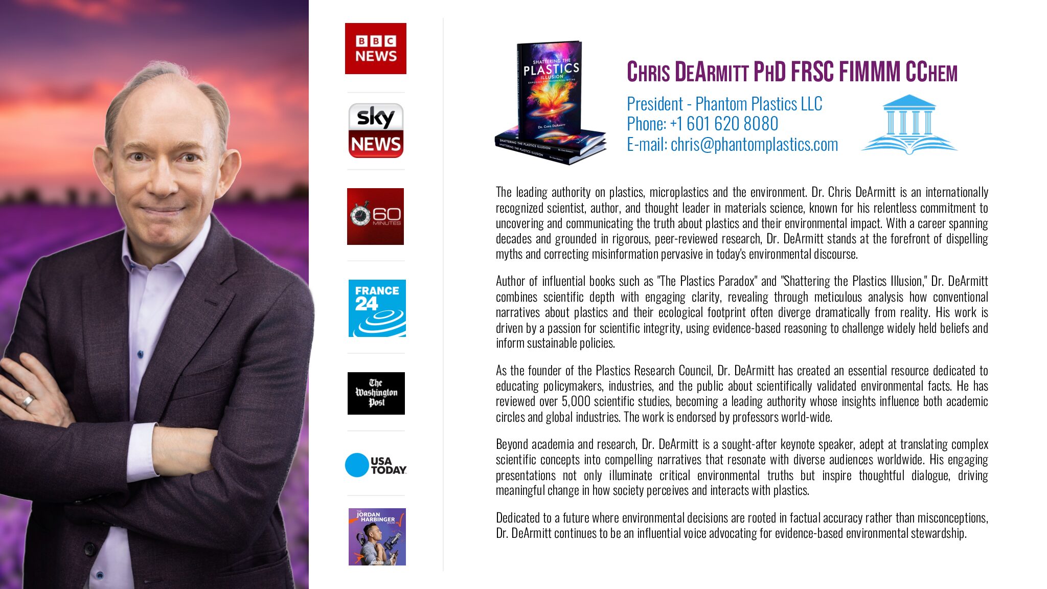 Dr Chris DeArmitt Biography 2025 Chris DeArmitt Resume New 2025